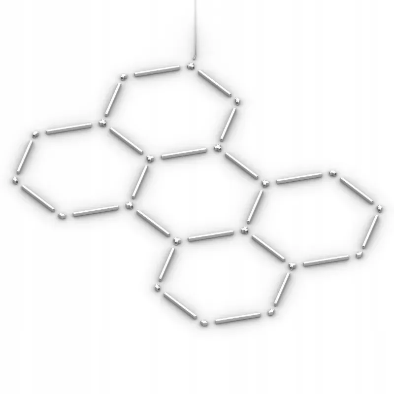Lampa LED Hexagon Sufitowa Panel Oświetlenie Do Garaż Warsztat 168x238 cm-5904703024569