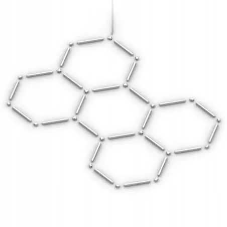 Lampa LED Hexagon Sufitowa Panel Oświetlenie Do Garaż Warsztat 168x238 cm-5904703024569