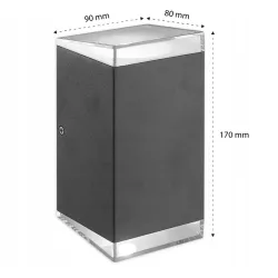 Kinkiet zewnętrzny lampa ogrodowa zewnętrzna elewacyjna ścienna LED-5903002036600