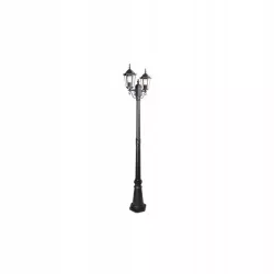 Słupek oświetleniowy 2x Victoria (podwójna) E27 237,5 cm czarny-5904703007227