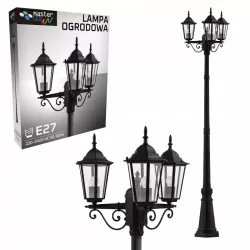 Słupek oświetleniowy 2x Victoria (podwójna) E27 237,5 cm czarny-5904703007227