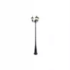 Słupek oświetleniowy lampa ogrodowa latarnia E27 3x218,5 cm czarny-5904703007234