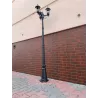 Słupek oświetleniowy lampa ogrodowa latarnia E27 3x218,5 cm czarny-5904703007234