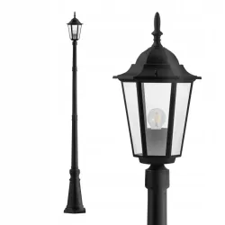 Lampa LED Ogrodowa stojąca zewnętrzna lampion SŁUP E27 Słupek-5904703007210