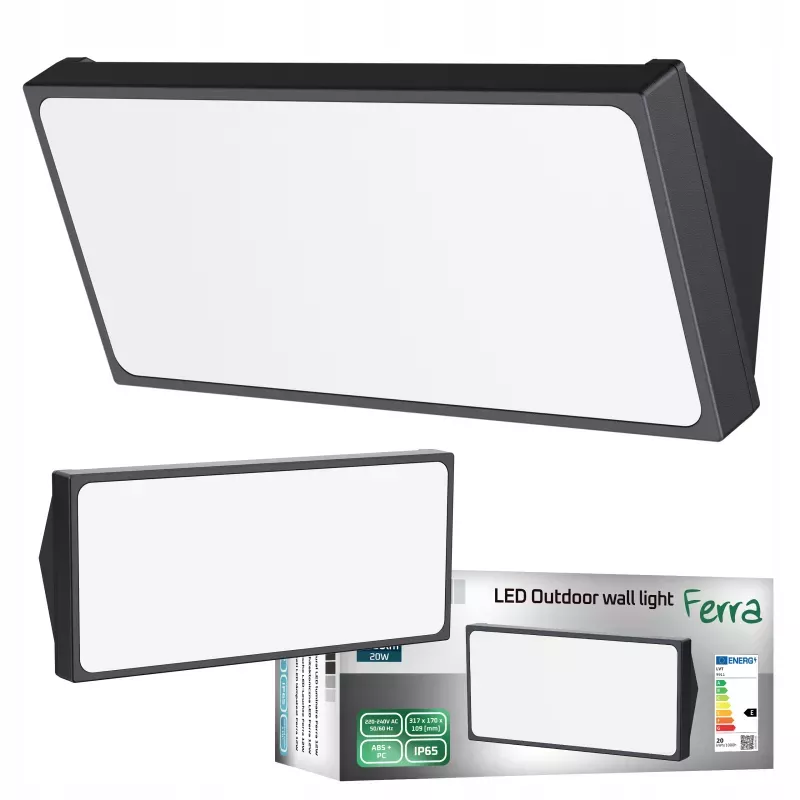 Kinkiet zewnętrzny lampa ogrodowa LED 20W elewacyjna ścienna-5904703025245
