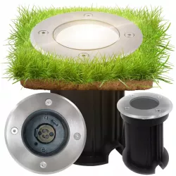 Lampa najazdowa do gruntu ziemi hermetyczna wytrzymała wymiena żarówka GU10-5903002035443