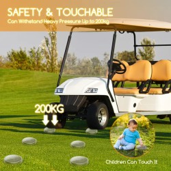 Lampka solarna wbijana trawnikowa duża XL 12cm barwa ciepła 3200k - 8433325211578