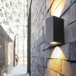 Kinkiet zewnętrzny GU10 lampa ogrodowa zewnętrzna elewacyjna ścienna LED-5903002037843
