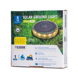 Lampka solarna wbijana trawnikowa duża XL 12cm barwa ciepła 3200k - 8433325211578