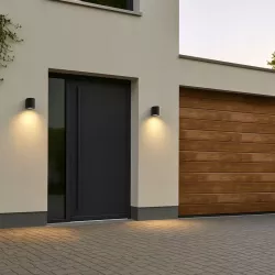 Kinkiet zewnętrzny GU10 lampa ogrodowa zewnętrzna elewacyjna ścienna LED-5903002033203