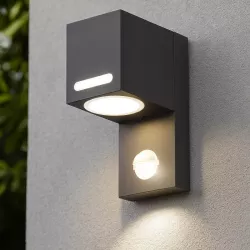 Kinkiet zewnętrzny LED lampa CZUJNIK RUCHU gu10 ogrodowa elewacyjna ścienna-5908263380790