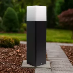 Lampa Ogrodowa stojąca słupek 32cm zewnętrzna E27 CZARNA LED-5908263380752