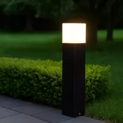 Lampa Ogrodowa stojąca słupek 32cm zewnętrzna E27 CZARNA LED-5908263380752