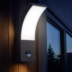 Kinkiet zewnętrzny LED 9W lampa ogrodowa CZUJNIK RUCHU elewacyjna ścienna-5908263383906