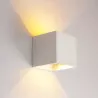 Kinkiet ogrodowy zewnętrzny biały lampa elewacyjna zintegrowane źródło LED-5908263384057