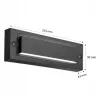 Kinkiet zewnętrzny LED 6W lampa ogrodowa elewacyjna ścienna-5908263385474
