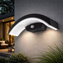 Kinkiet zewnętrzny z Czujnikiem Ruchu LED lampa ogrodowa elewacyjna ścienna-5908263385870