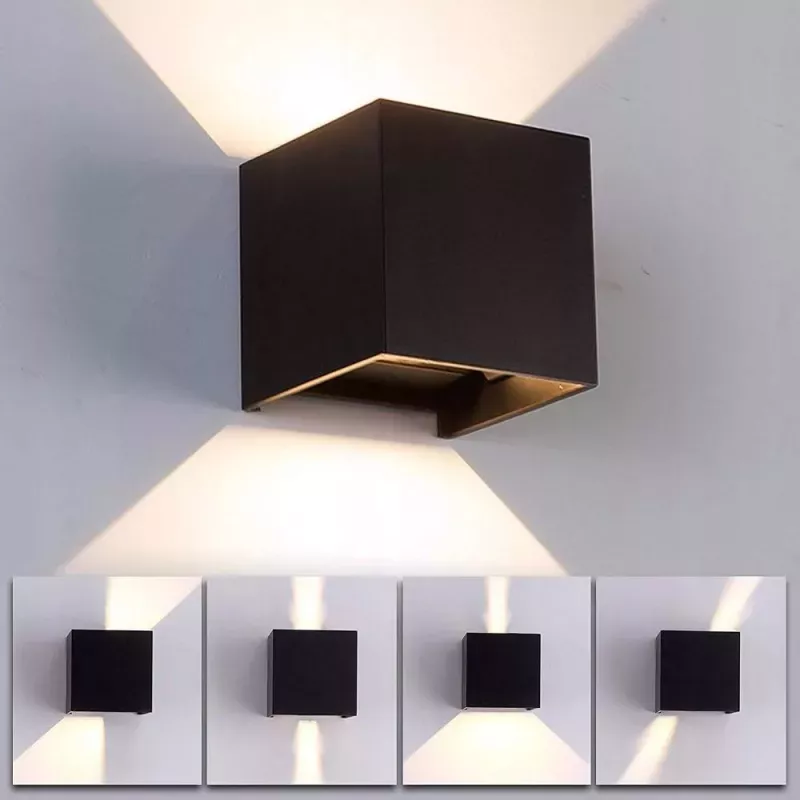 Oprawa oświetleniowa ścienna elewacyjna Masterled 6W LED 10x10cm szary-5908263385887