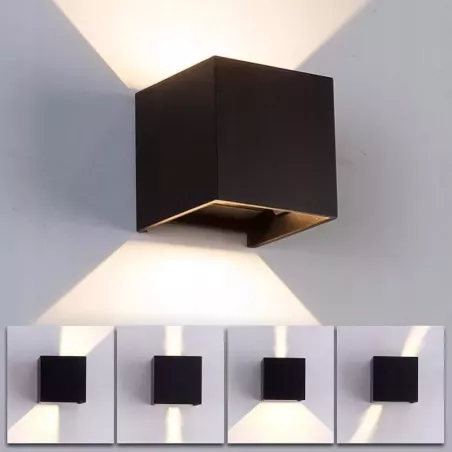 Oprawa oświetleniowa ścienna elewacyjna Masterled 6W LED 10x10cm szary-5908263385887