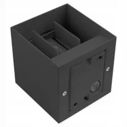Oprawa oświetleniowa ścienna elewacyjna Masterled 6W LED 10x10cm szary-5908263385887
