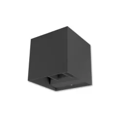 Oprawa oświetleniowa ścienna elewacyjna Masterled 6W LED 10x10cm szary-5908263385887