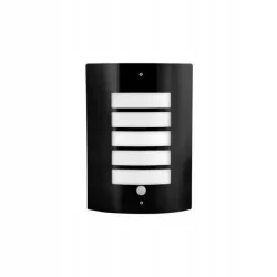 Oprawa architektoniczna Lampa kinkiet Lugo E27 czujnik PIR czarna-5904703008828