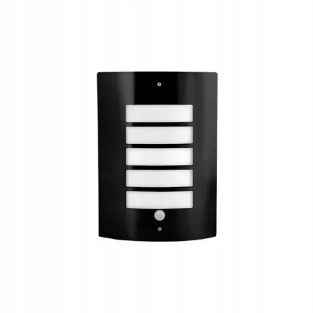 Oprawa architektoniczna Lampa kinkiet Lugo E27 czujnik PIR czarna-5904703008828
