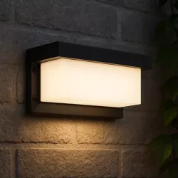 Kinkiet zewnętrzny lampa ogrodowa LED 12W CZUJNIK RUCHU elewacyjna ścienna-5904703019411