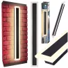 Kinkiet czarny ogrodowy elewacyjny na dom taras balkon zintegrowany 22W 100-5904703029069