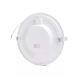 Podtynkowa okrągła lampa LED E6 24W o białym świetle - 8433325183714