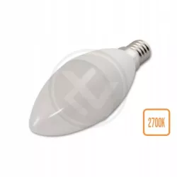 Żarówka LED świecowa E14, 5W - biała ciepła-5908263384859