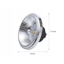 ŻARÓWKA LED GU10 AR111 Vita 4000K 15W Czarna-5904703001430