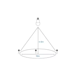 Żarówka LED E27 czujnik mikrofalowy A60 3000K 11W-5904703001942