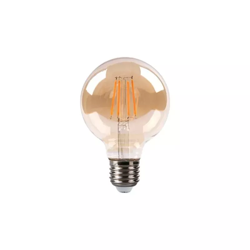 Żarówka LED E27 Filament 3-Dimm G80 2700K 6W Ambe.-5904703008477