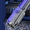 LATARKA SZPERACZ LED MOCNA AKUMULATOROWA USB TAKTYCZNA ZOOM SURVIVAL KABEL-5904703009115