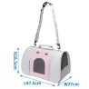 Torba transportowa dla kota lub małego psa z siatką 47.5x27x28.5cm - 8719138146505