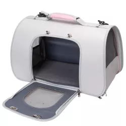 Torba transportowa dla kota lub małego psa z siatką 47.5x27x28.5cm - 8719138146505