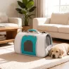 Torba transportowa dla kota lub małego psa z siatką 47.5x27x28.5cm - 8719138146482