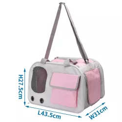 Torba transportowa na ramie dla małego psa lub kota 43.5x31x27.5cm - 8719138146444