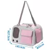 Torba transportowa na ramie dla małego psa lub kota 43.5x31x27.5cm - 8719138146444