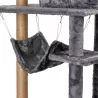 Duże drzewko dla kota drapak 6-Poziomowy 125 cm z hamakiem I domkiem - 8719138145409