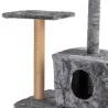 Duże drzewko dla kota drapak 6-Poziomowy 125 cm z hamakiem I domkiem - 8719138145409