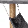 Duże drzewko dla kota drapak 6-Poziomowy 125 cm z hamakiem I domkiem - 8719138145409