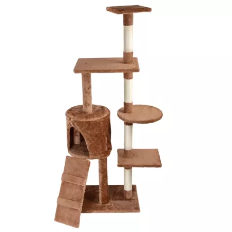 Duże drzewko dla kota drapak 5-Poziomowy 136 cm z myszką I domkiem - 8719138145393