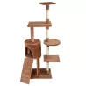 Duże drzewko dla kota drapak 5-Poziomowy 136 cm z myszką I domkiem - 8719138145393