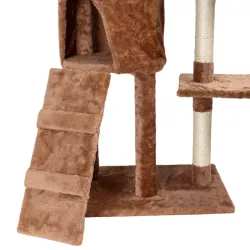 Duże drzewko dla kota drapak 5-Poziomowy 136 cm z myszką I domkiem - 8719138145393
