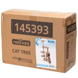 Duże drzewko dla kota drapak 5-Poziomowy 136 cm z myszką I domkiem - 8719138145393