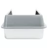 Kuweta dla kota otwarta z ramką i łopatką do żwirku wymiary 50x35x19cm - 8719138145447
