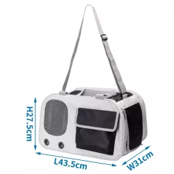 Torba transportowa na ramie dla małego psa lub kota 43.5x31x27.5cm - 8719138146420