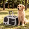 Torba transportowa na ramie dla małego psa lub kota 43.5x31x27.5cm - 8719138146420